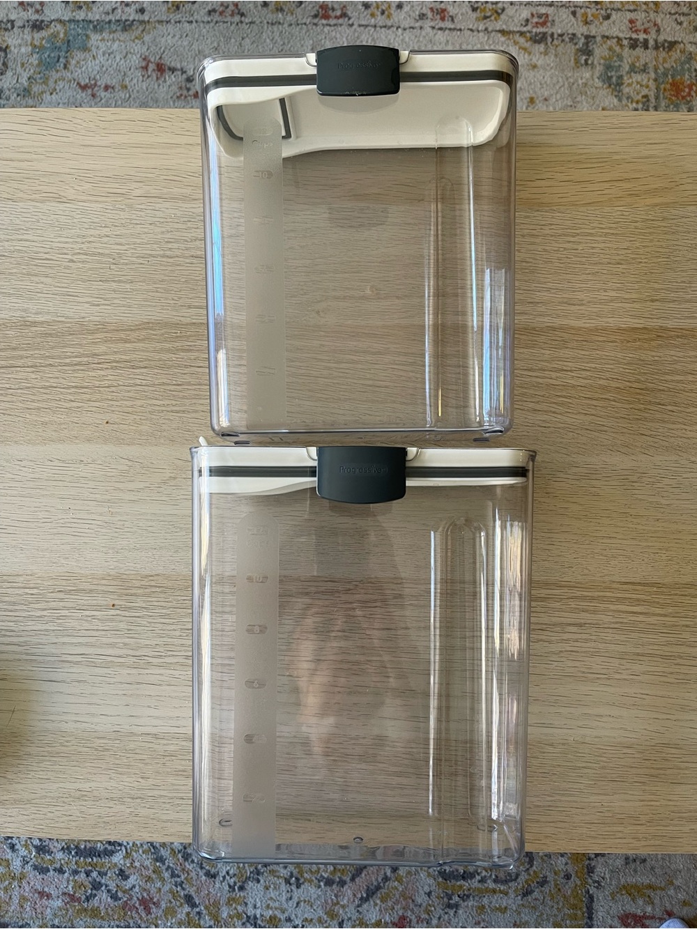 Set of Two (2) Cereal Containers